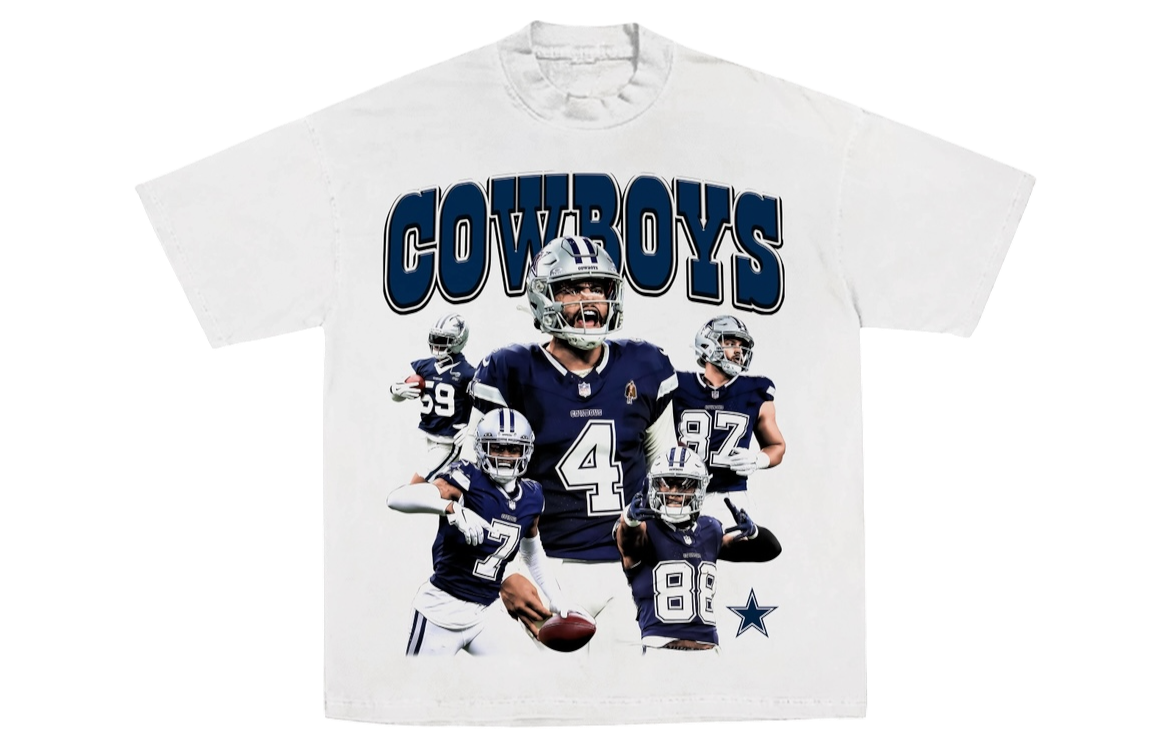 Cowboys "Dem Boys" Game-day Tee White