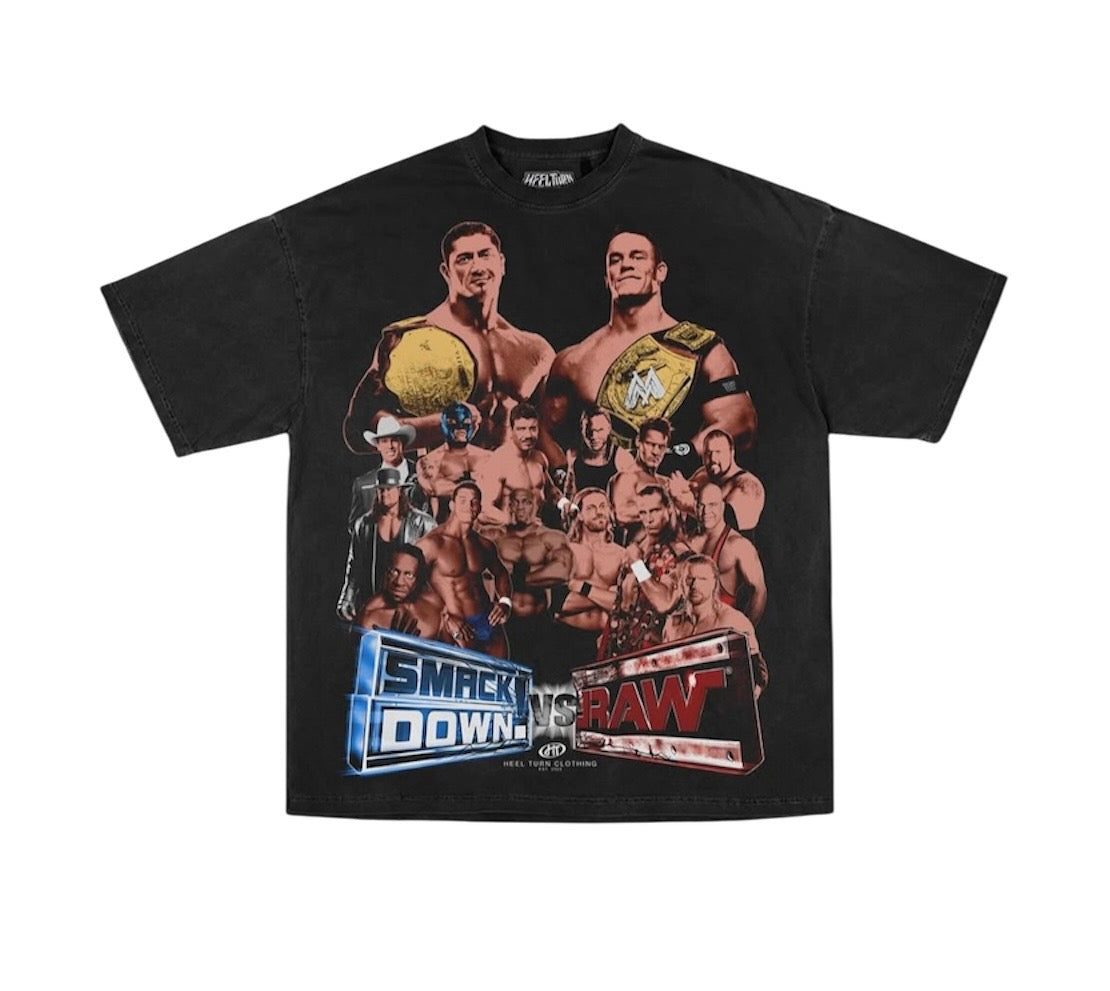 HEELTURN x The Collective "Smackdown Vs Raw" Graphic Tee