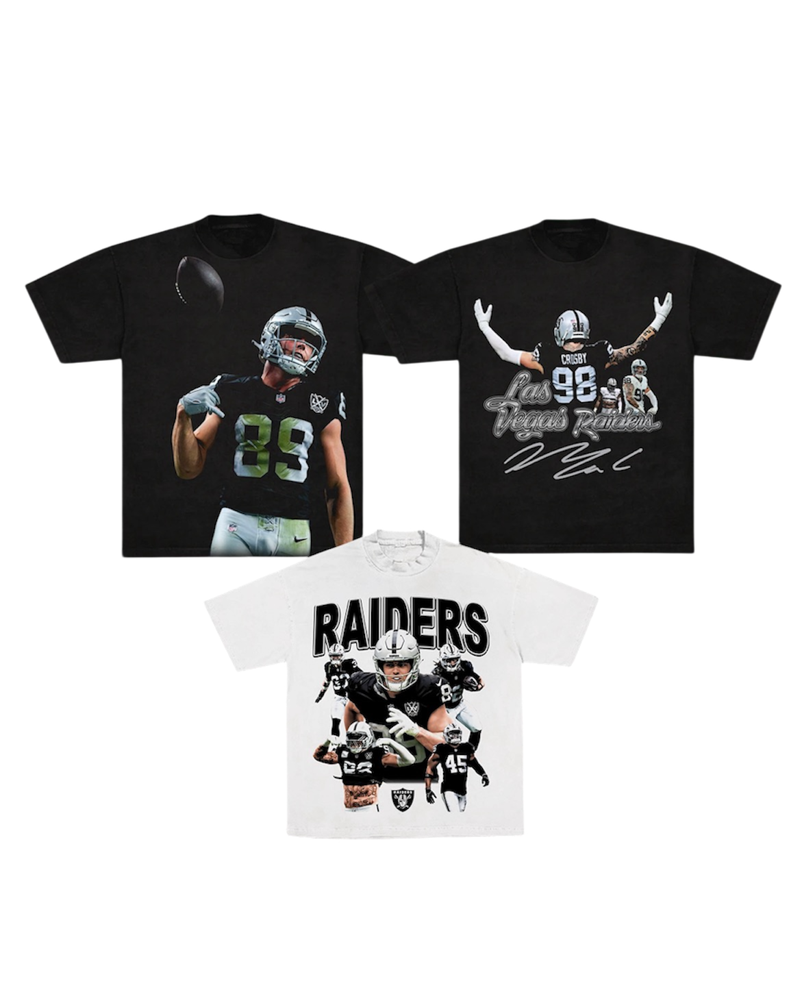 Raiders "Raider Nation" Graphic Tee Pack