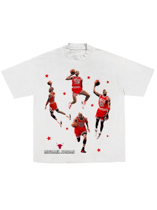 "Air Legacy" Michael Jordan Collage Tee White