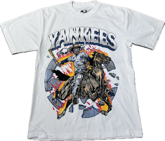 Dilemma Yankees Dark Horse Tee White